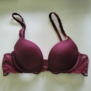 Victoria's Secret PINK Bra - burgundy 34A